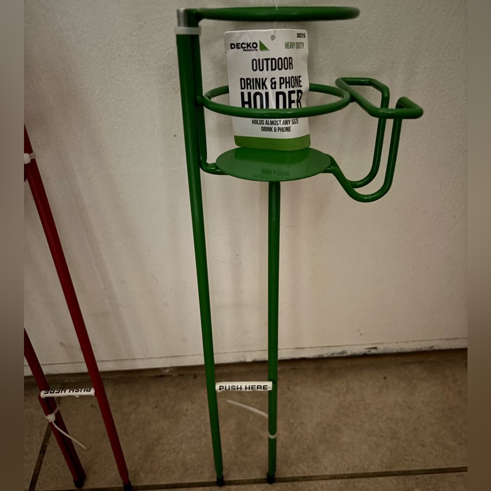 NWT Outdoor Drink & Phone Holder - Green, by Decko